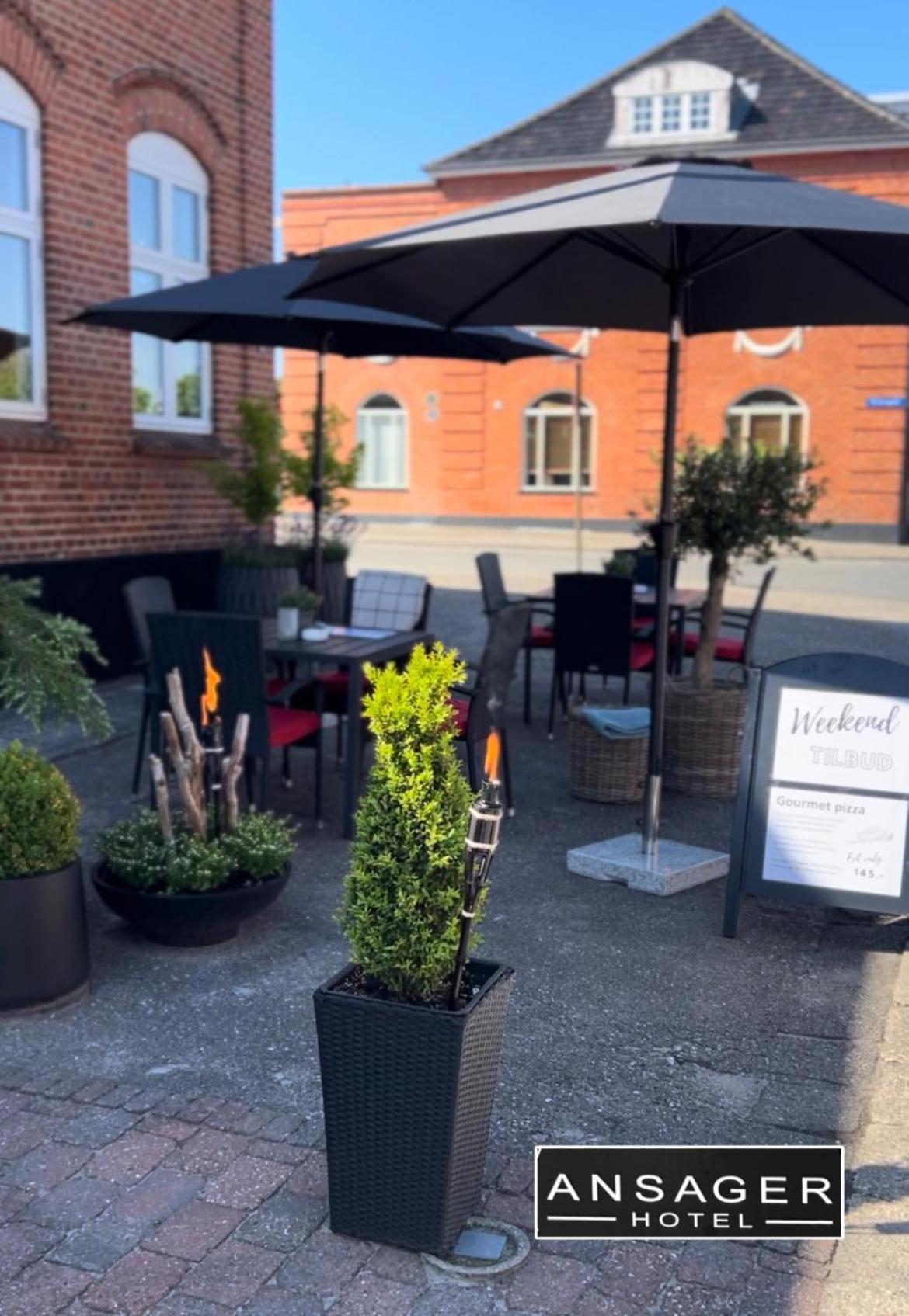 Ansager Hotel Og Hytteby Exterior foto
